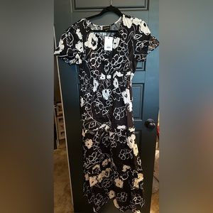 Sugarlips - the Fable tiered maxi dress - black/cream - Large - New with tags